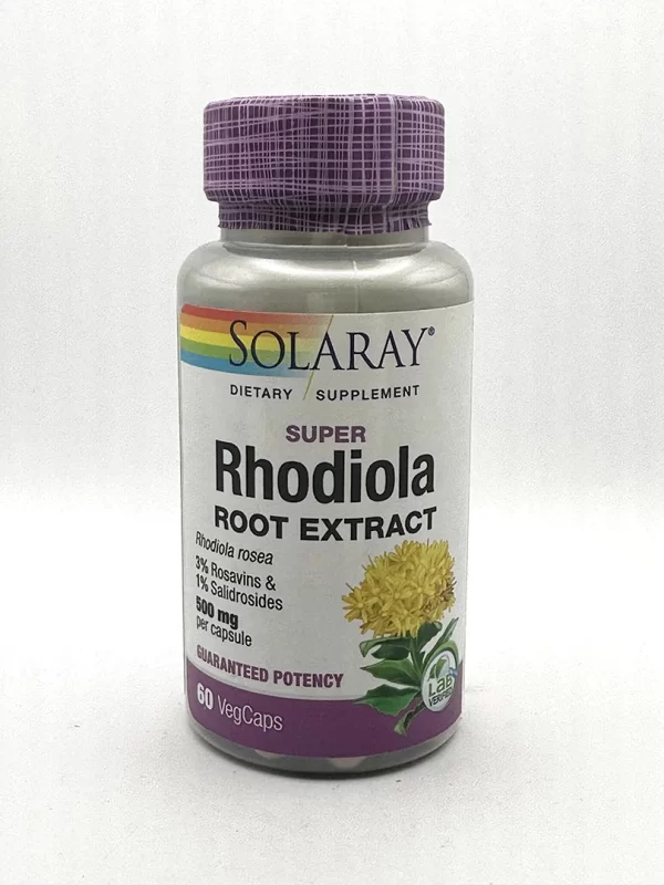Solaray - Rhodiola Root Extract, Super 60 VegCaps