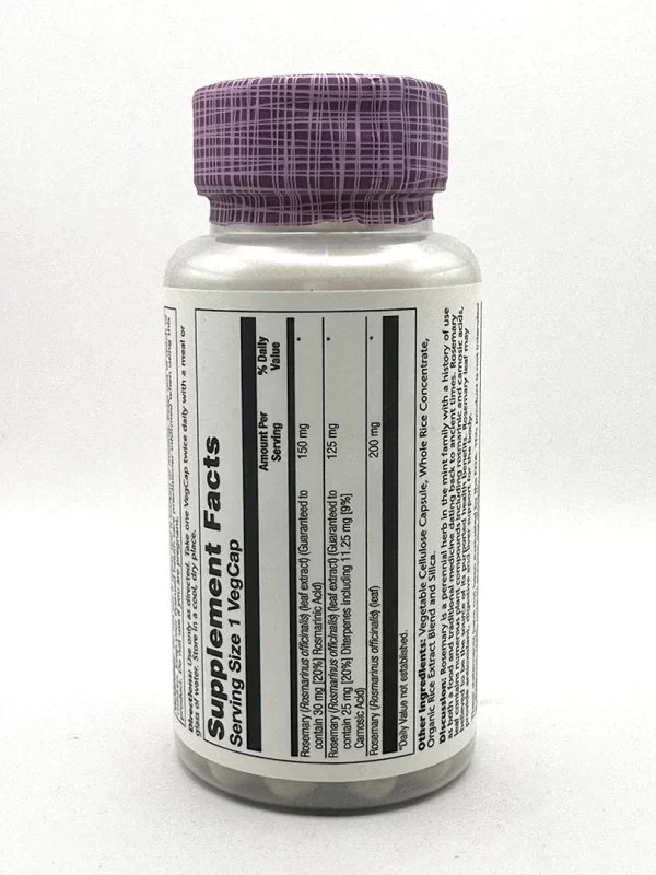 Solaray - Rosemary Leaf Extract 45 VegCaps - Image 2