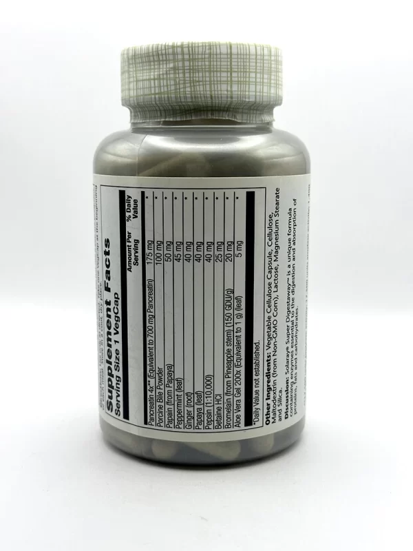 Solaray - Super Digestaway 180 VegCaps - Image 2