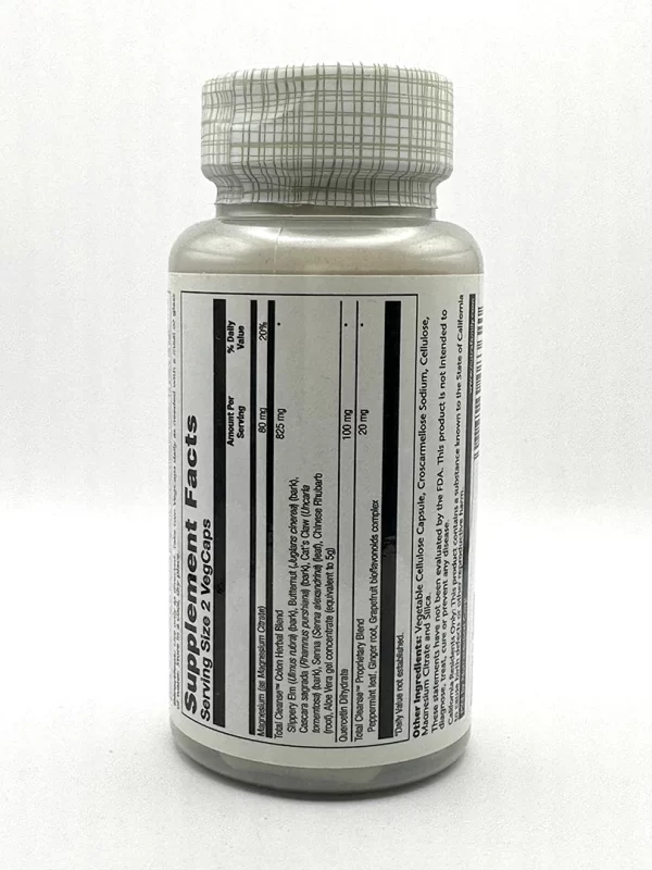 Solaray - Total Cleanse, Colon 60 VegCaps - Image 2