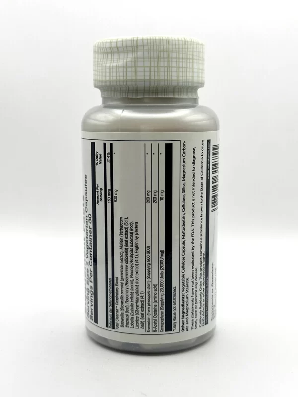 Solaray - Total Cleanse, Respiratory 60 Capsules - Image 2