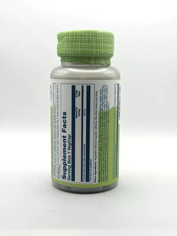 Solaray - Black Garlic Bulb, Fermented - 100 VegCaps - Image 2