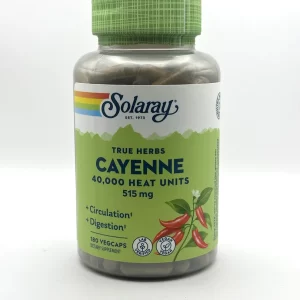 Solaray - Cayenne Pepper 40,000 HU - 180 VegCaps