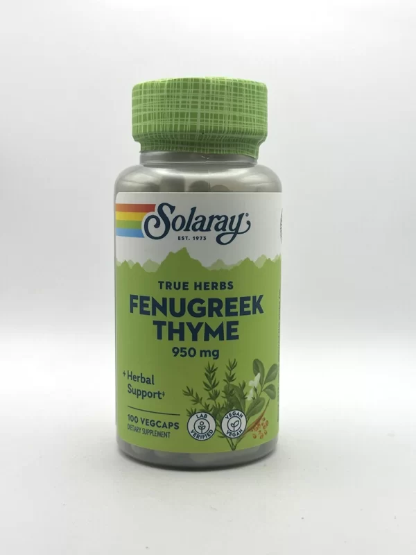 Solaray - Fenugreek & Thyme - 100 VegCaps
