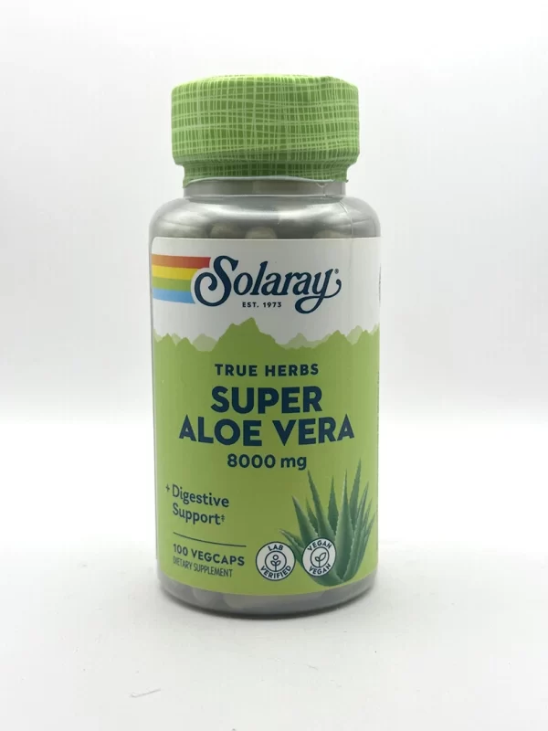 Solaray - Aloe Vera Gel, Super 100 VegCaps