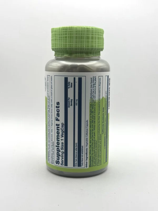 Solaray - White Oak Bark - 100 Capsules - Image 2