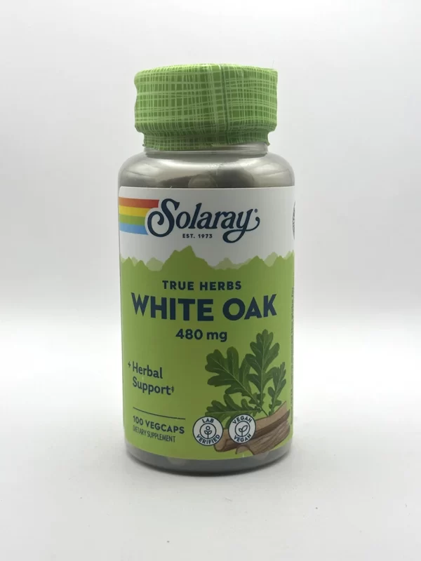 Solaray - White Oak Bark - 100 Capsules