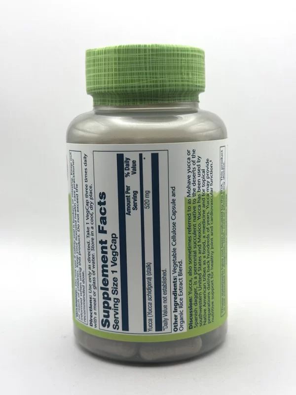 Solaray - Yucca - 100 Capsules - Image 2