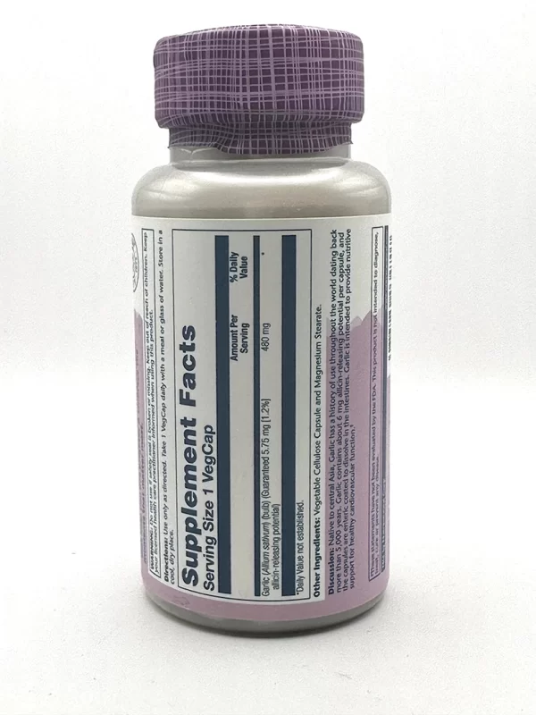 Solaray - Garlic Bulb Extract 60 VegCaps - Image 2