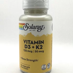 Solaray - Vitamin D3 & K2 120 VegCaps