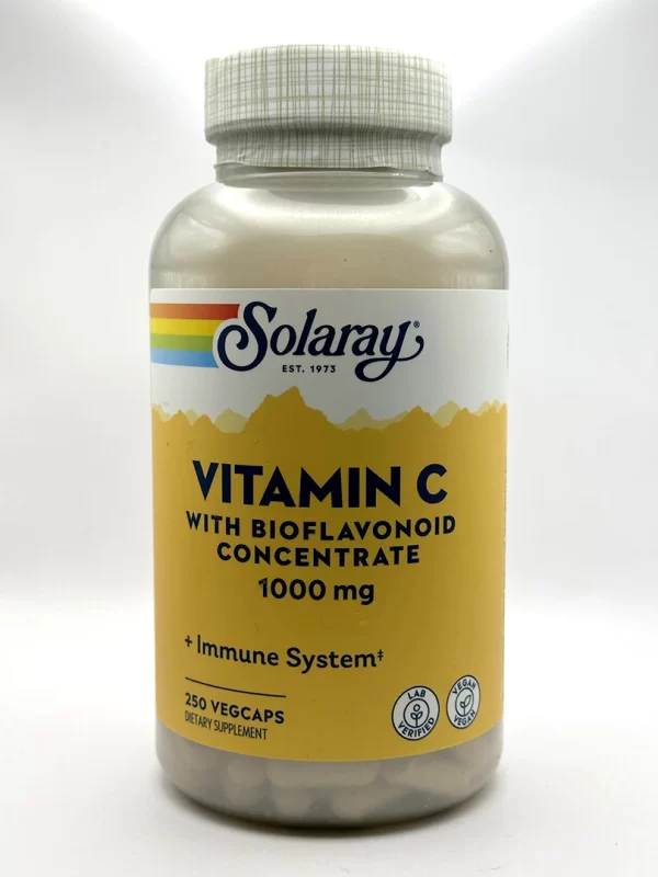 Solaray - Vitamin C w/Bioflavonoids, 1000 mg 100 & 250 VegCaps