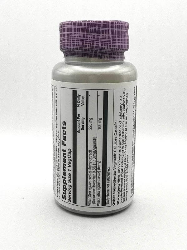 Solaray - Vitex Chaste Extract 60 VegCaps - Image 2