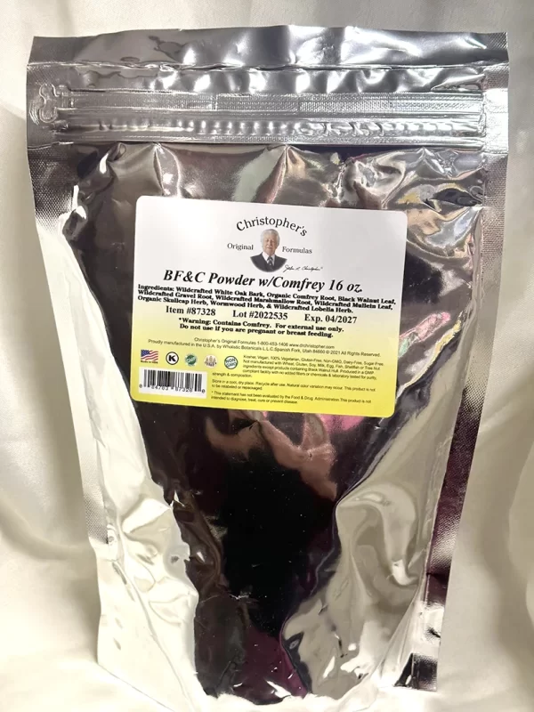 Wholistic Botanicals - (BF&C) Powder w/ Comfrey  - 16 oz.