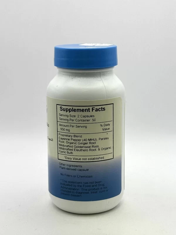 Wholistic Botanicals - Blood Circulation - 100 VegCaps - Image 2