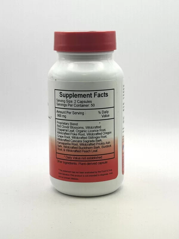 Wholistic Botanicals - Blood Stream Formula - 100 VegCaps - Image 2
