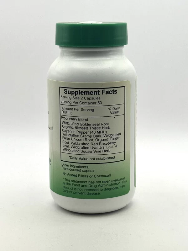 Wholistic Botanicals - Female Reproductive Formula - 100 VegCaps - Image 2