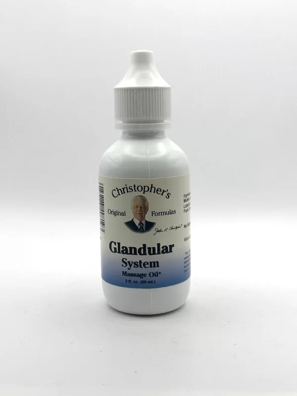 Wholistic Botanicals - Glandular System Massage Oil - 2 oz.