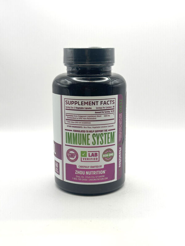 Zhou - Resveratrol - 60 Capsules - Image 2