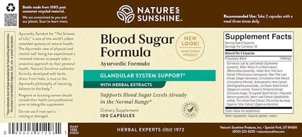 Nature's Sunshine - Blood Sugar Formula - Image 2