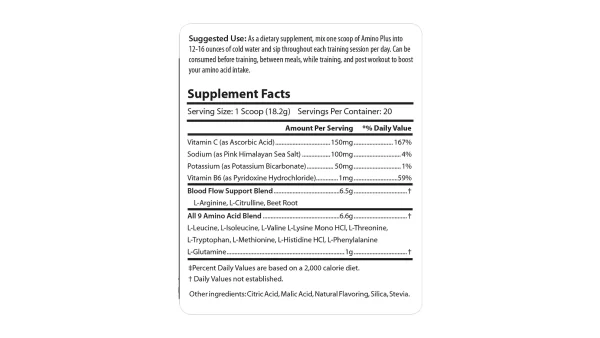 Doctor's Blend - Cardio-911 -Sport Amino Plus - 364 grams - Image 2