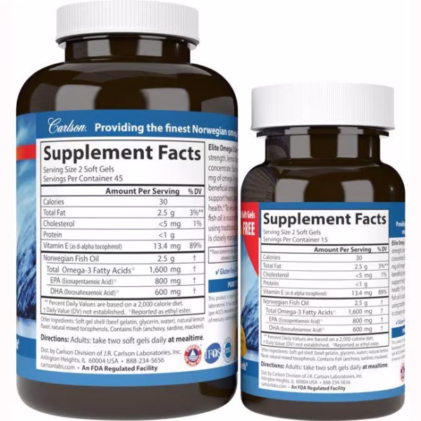 Carlson - Elite Omega-3 Gems - Image 2