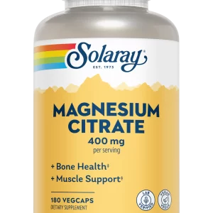 Solaray - Magnesium Citrate 400mg 180 vegcaps