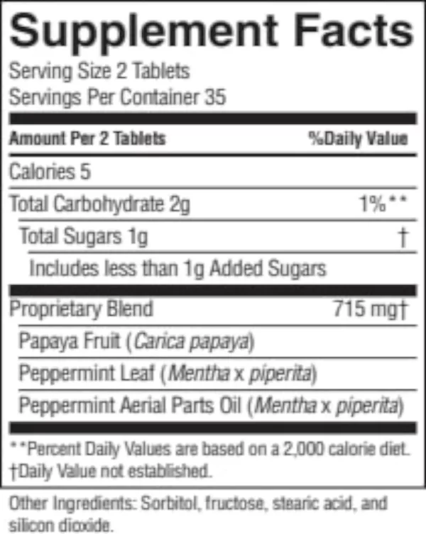 Nature's Sunshine - Papaya Mint Chews - Image 2