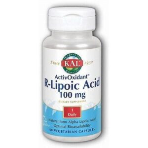 Kal - Alpha Lipoic Acid, R-Lipoic - 60 Capsules