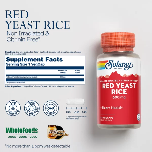 Solaray - Red Yeast Rice - Image 2
